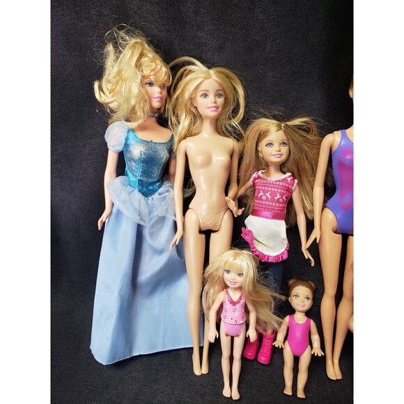 Barbie Dolls Chelsea Gymnast Stacie Kelly Sparkle Lights Princess Doll Mini Set - Picture 2 of 11